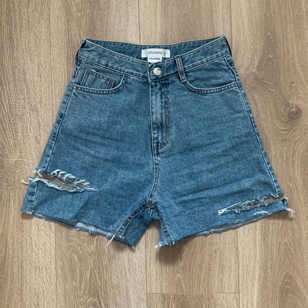 Storets Distressed Denim Shorts